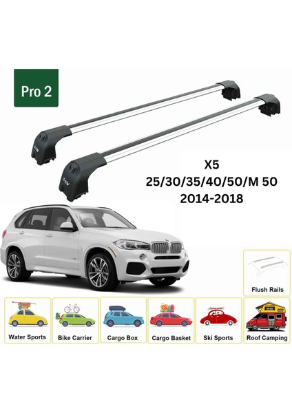 Bmw X5 (F15) 2014-2018 Portbagaj Taşıyıcı Ara Atkisi - Ara Çubuk Paw Pro 2 Gri fiyatları
