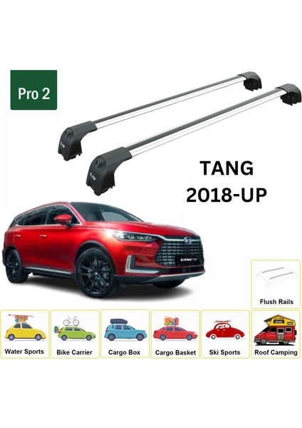 Byd Tang 2018-2024 Portbagaj Taşıyıcı Ara Atkisi - Ara Çubuk Paw Pro 2 Gri fiyatları
