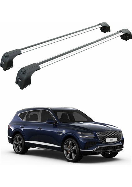 Forgenesis GV80 2022-2025 Portbagaj Taşıyıcı Ara Atkisi - Ara Çubuk Paw Pro 2 Gri