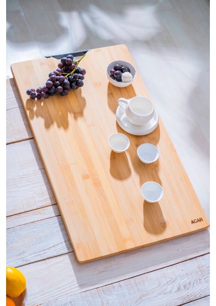 Bambu Dikdörtgen Sunumluk - 59 cm fiyatları