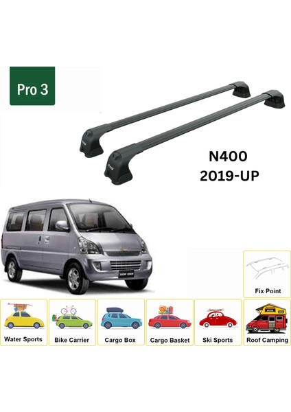 Chevrolet N300 2012-2020 Portbagaj Taşıyıcı Ara Atkı Aparatı Paw Pro 3 Siyah fiyatları