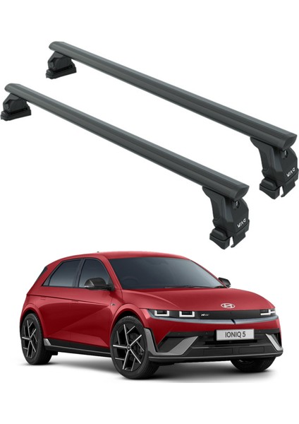 Hyundai Ioniq 5 2022-2024 Oluksuz Üst Tavan Portbagaj Taşıyıcı Ara Atkısı Toros Serisi Pro 4 Siyah