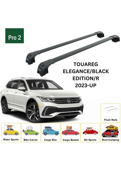 Volkswagen Touareg 2023-2025 Portbagaj Taşıyıcı Ara Atkisi - Ara Çubuk Paw Pro 2 Siyah fiyatları