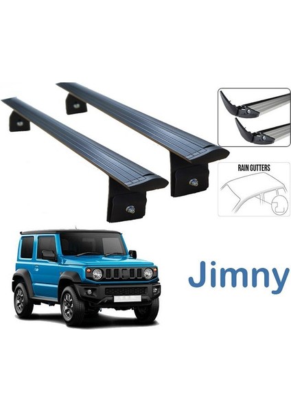 Suzuki Jımny Ara Atkısı Tavan Sistemleri 2 Li Siyah Set