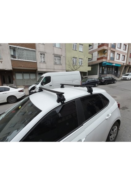 Volkswagen Polo 5d 2018-2025 Oluksuz Üst Tavan Portbagaj Taşıyıcı Ara Atkısı Toros Serisi Pro 4 Gri indirimleri