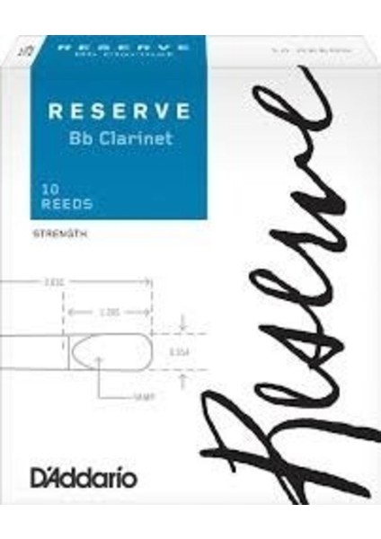 Klarnet Kamış D'addario Reserve No.3 Bb