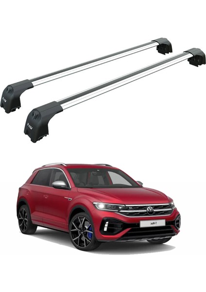 Volkswagen T-Roc 2017-2025 Portbagaj Taşıyıcı Ara Atkisi - Ara Çubuk Paw Pro 2 Gri