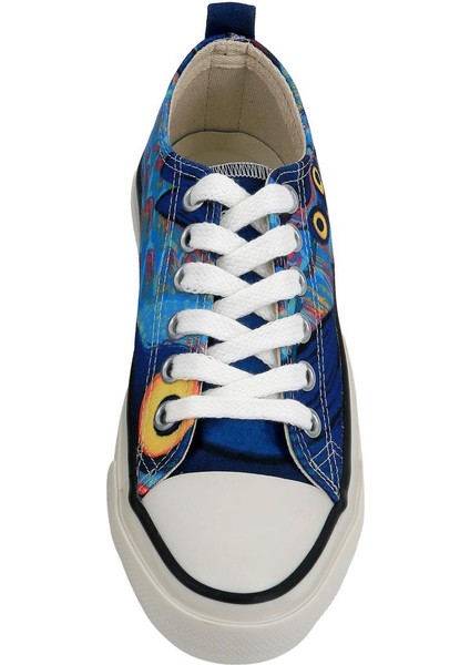 Kadın Vegan Lacivert Sneakers - Feathers Of The Owl Tasarım indirimleri