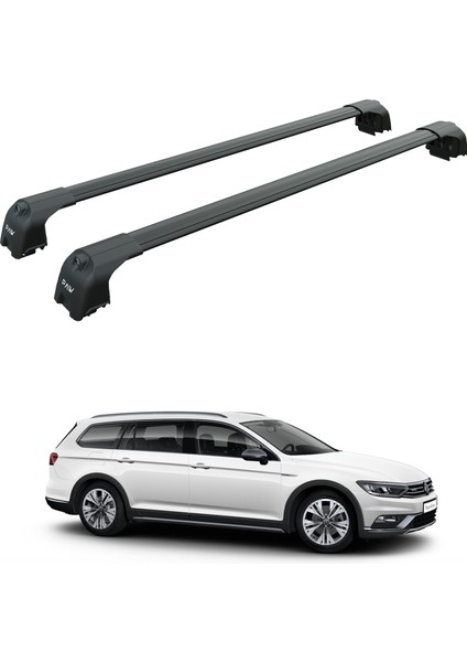 Volkswagen Passat Variant B8 2015-2023 Portbagaj Taşıyıcı Ara Atkisi - Ara Çubuk Paw Pro 2 Siyah