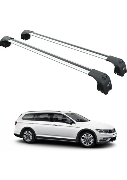 Volkswagen Passat Variant B8 2015-2023 Portbagaj Taşıyıcı Ara Atkisi - Ara Çubuk Paw Pro 2 Gri