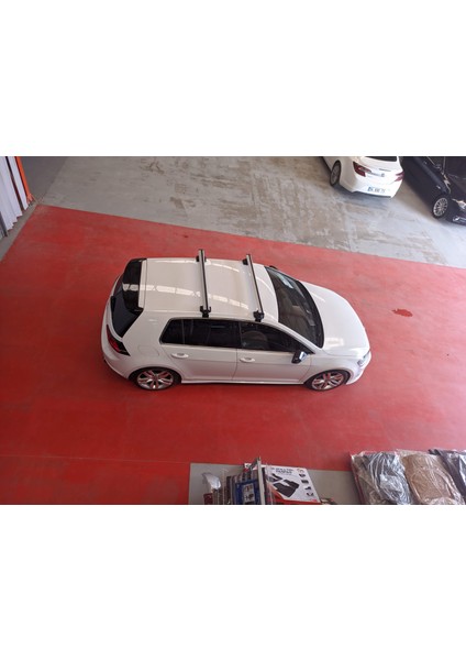 Volkswagen E-Golf 2014-2020 Oluksuz Üst Tavan Portbagaj Taşıyıcı Ara Atkısı Toros Serisi Pro 4 Gri indirimleri