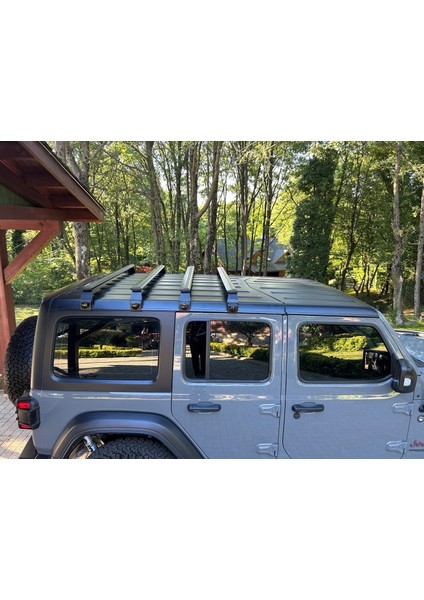 Jeep Wrangler Jk 2007-2018 Yagmur Oluklu Üst Tavan Taşıyıcı Ara Atkısı Paw Siyah indirimleri