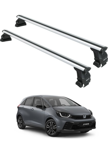 Honda Jazz 2021-2025 Oluksuz Üst Tavan Portbagaj Taşıyıcı Ara Atkısı Toros Serisi Pro 4 Gri