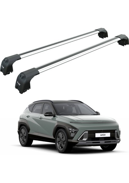 Hyundai Kona Eva 2023-2025 Portbagaj Taşıyıcı Ara Atkisi - Ara Çubuk Paw Pro 2 Gri