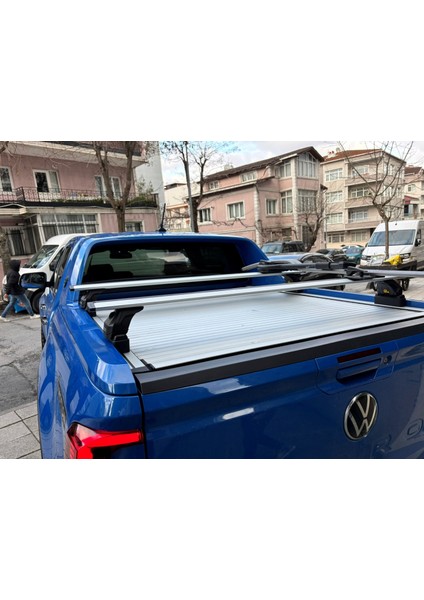 Volkswagen Amarok Aventura (2020-2025) Kasa Üstü Bed Rack Taşıyıcı Bar – Gri | Kilitli Sistem | Vida Montajlı fırsatları
