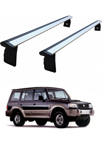 Hyundai Galloper 1997-2003 Yagmur Oluklu Üst Tavan Taşıyıcı Ara Atkısı Paw Gri