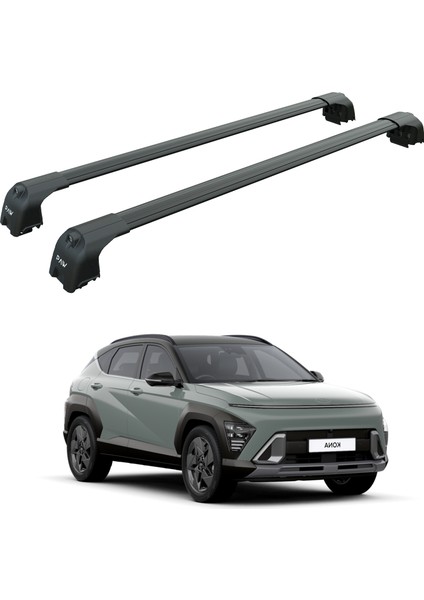 Hyundai Kona Eva 2023-2025 Portbagaj Taşıyıcı Ara Atkisi - Ara Çubuk Paw Pro 2 Siyah