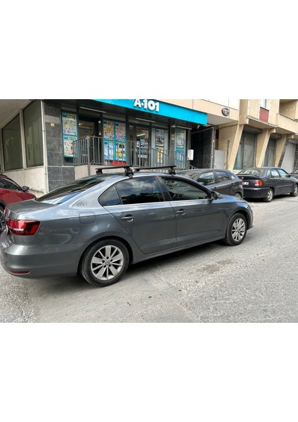 Volkswagen Jetta 2011-2018 Oluksuz Üst Tavan Portbagaj Taşıyıcı Ara Atkısı Toros Serisi Pro 4 Gri indirimleri