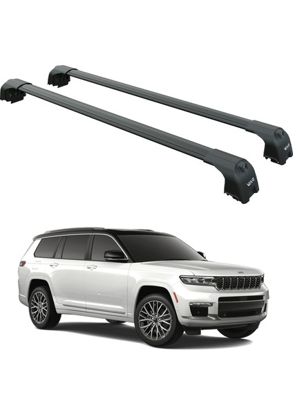 Jeep Grand Cherokee L 2022-2025 Portbagaj Taşıyıcı Ara Atkisi - Ara Çubuk Paw Pro 2 Siyah