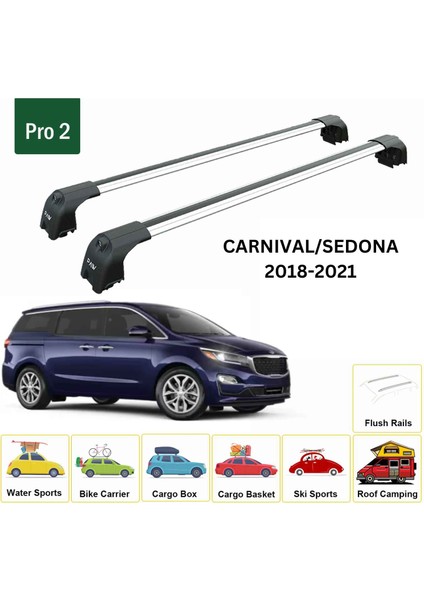 Kia Carnival/sedona 2018-2021 Portbagaj Taşıyıcı Ara Atkisi - Ara Çubuk Paw Pro 2 Gri fiyatları