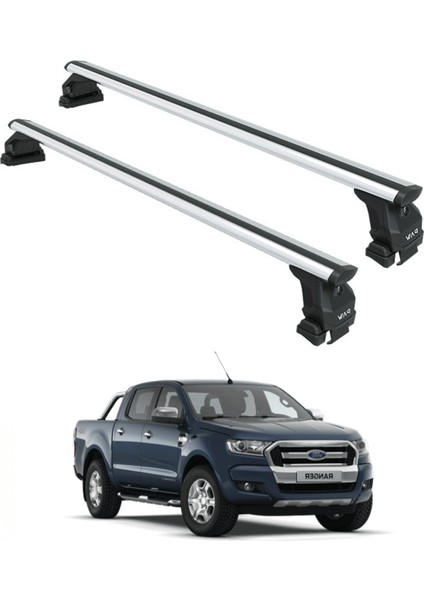 Ford Ranger 2011-2019 Oluksuz Üst Tavan Portbagaj Taşıyıcı Ara Atkısı Toros Serisi Pro 4 Siyah