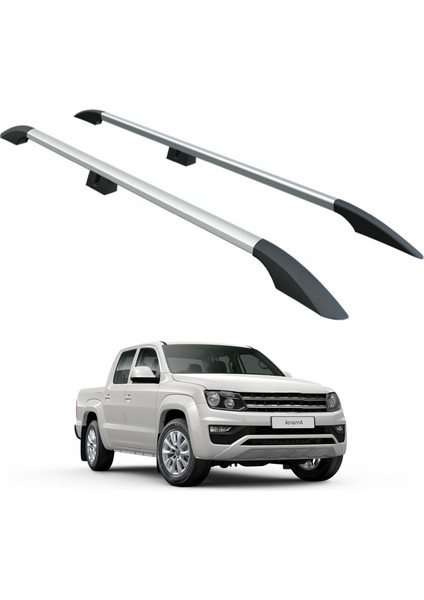 Volkswagen Amarok 2010-2021 Oluksuz Üst Tavan Portbagaj Taşıyıcı Ara Atkısı Toros Serisi Pro 4 Siyah