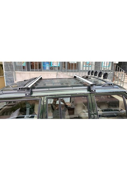 Jeep Cherokee Xj Aleminium Tavan Taşıyıcı Ara Atkısı Sistemleri, Rain Gutter Gri 1984-2002 indirimleri