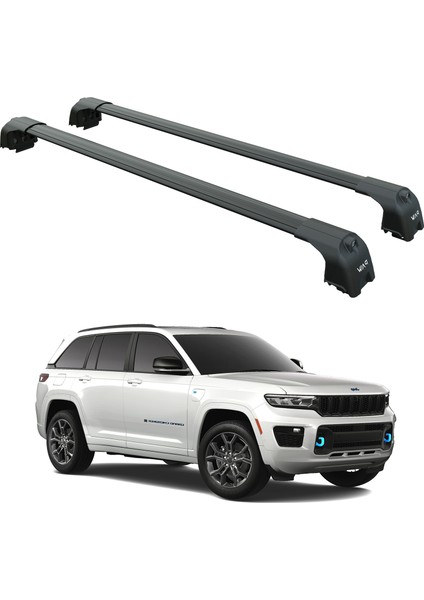 Jeep Grand Cherokee Wl 2022-2025 Portbagaj Taşıyıcı Ara Atkisi - Ara Çubuk Paw Pro 2 Siyah