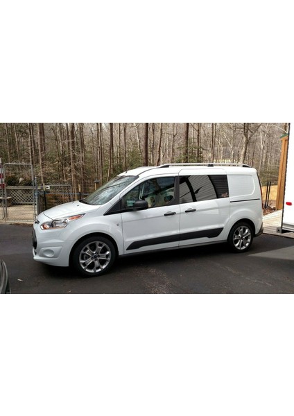 Ford Transit Connect Uzun Şase 2013-2024 Araç Üstü Alüminyum Tavan Yan Rayları Plus Serisi - Siyah indirimleri