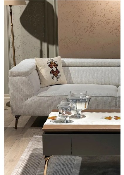 Magic Rug El Baskısı Dokuma Kumaş 41X41 cm 2'li Kırlent Kılıfı fiyatları