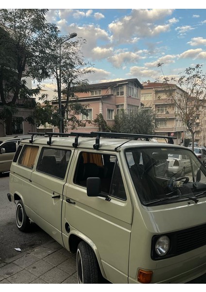 Volkswagen Transporter T3 1980-1990 Yagmur Oluklu Üst Tavan Taşıyıcı Ara Atkısı Paw Siyah fırsatları