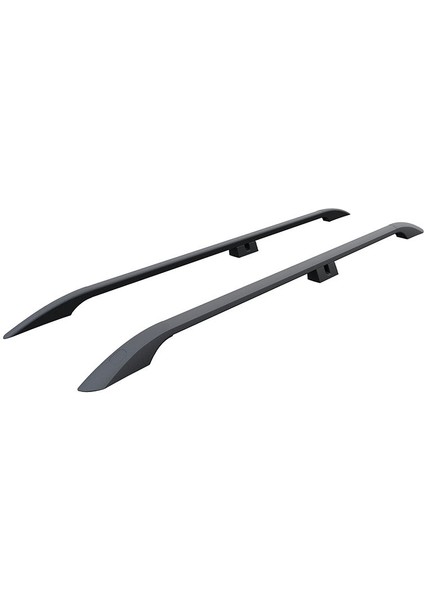 Vauxhall Combo Uzun Şase Van 2008-2018 Araç Üstü Alüminyum Tavan Yan Rayları Plus Serisi - Siyah