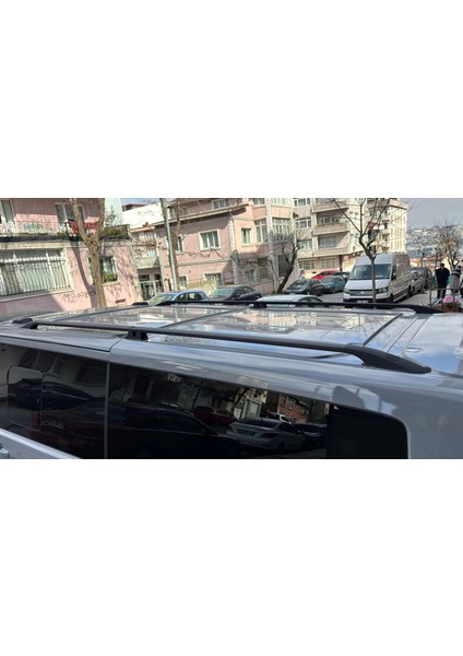 Kia Pv5 Araç Üstü Alüminyum Tavan Yan Rayları Plus Serisi - Siyah fırsatları