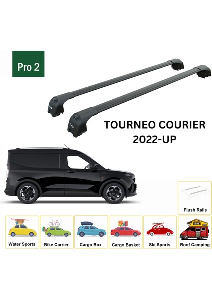 Ford Tourneo Courier 2022-2025 Portbagaj Taşıyıcı Ara Atkisi - Ara Çubuk Paw Pro 2 Siyah fiyatları