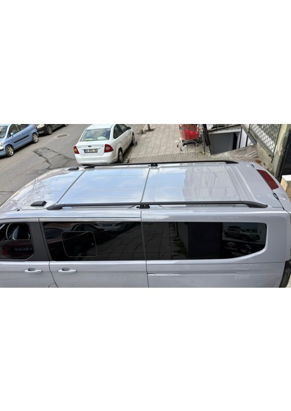 Toyota Proace City Uzun Şase 2019-2025 Araç Üstü Alüminyum Tavan Yan Rayları Plus Serisi - Gri indirimleri
