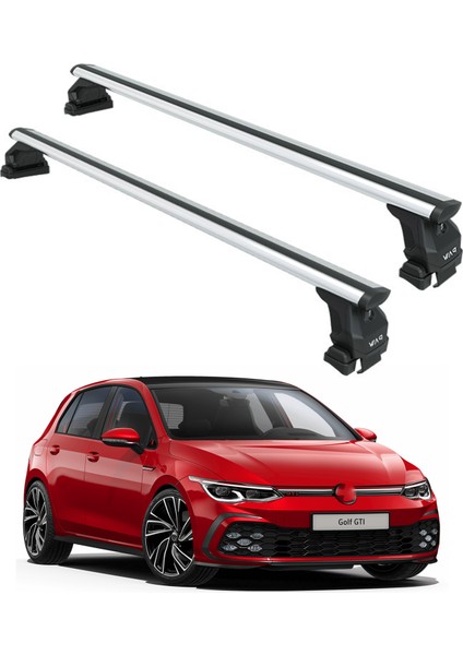 Volkswagen Golf Mk8 2020- Up Oluksuz Üst Tavan Portbagaj Taşıyıcı Ara Atkısı Toros Serisi Pro 4 Gri
