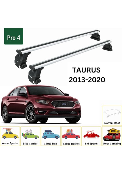 Ford Taurus 2013-2020 Oluksuz Üst Tavan Portbagaj Taşıyıcı Ara Atkısı Toros Serisi Pro 4 Gri fiyatları
