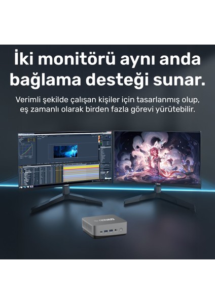 Momentum CD-I134P017 i5-1340P 64GB 1TBSSD+2TBSSD FreeDOS Mini PC indirimleri