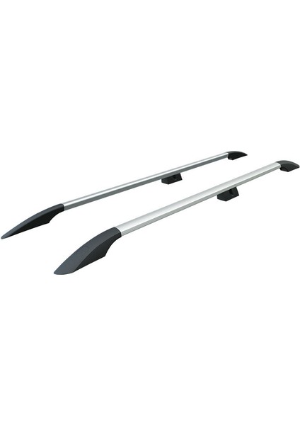 Volkswagen Transporter T5 2003-2015 Uzun Şase Araç Üstü Alüminyum Tavan Yan Rayları Plus Serisi Baggage Luggage Rack Rail Port - Gri