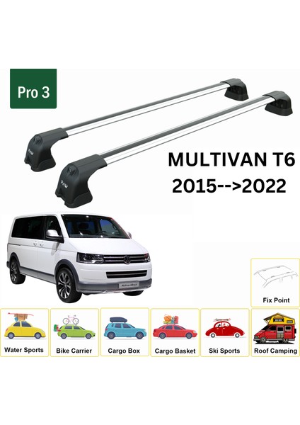 Volkswagen Multivan T6 2015-2022 Portbagaj Taşıyıcı Ara Atkı Aparatı Paw Pro 3 Gri fiyatları