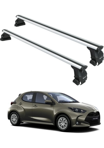 Toyota Yaris Hb 2020-2025 Oluksuz Üst Tavan Portbagaj Taşıyıcı Ara Atkısı Toros Serisi Pro 4 Gri