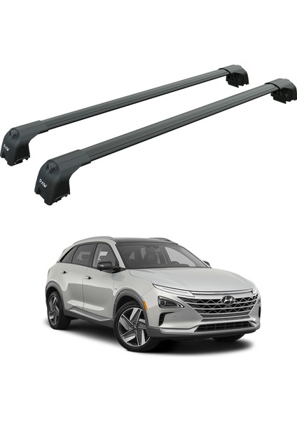 Hyundai Nexo 2019-2025 Portbagaj Taşıyıcı Ara Atkisi - Ara Çubuk Paw Pro 2 Siyah