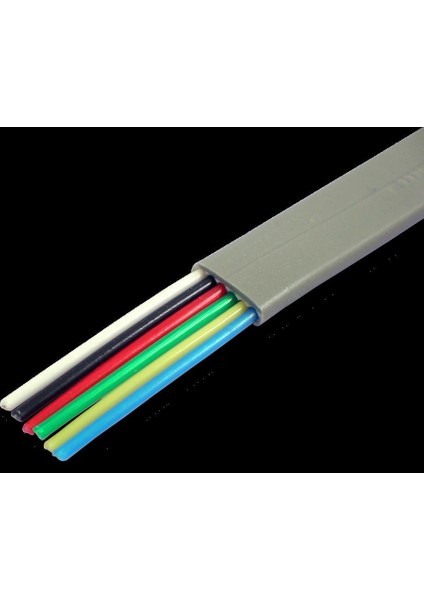 6 Lı Yassı Data Kablosu 10 Metre