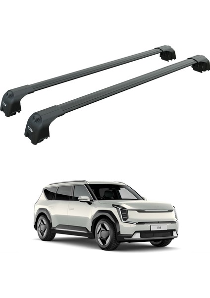 Kia Ev9 2023-2025 Portbagaj Taşıyıcı Ara Atkisi - Ara Çubuk Paw Pro 2 Siyah