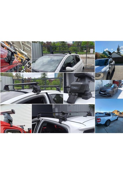 Volvo V60 Estate 2014-2018 Oluksuz Üst Tavan Portbagaj Taşıyıcı Ara Atkısı Toros Serisi Pro 4 Siyah fırsatları