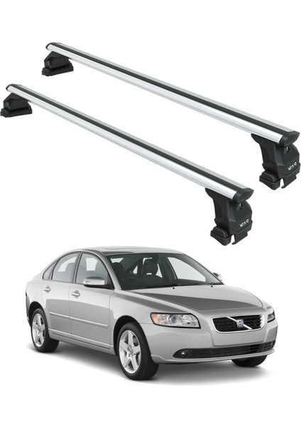 Volvo S40 2003-2012 Portbagaj Taşıyıcı Ara Atkısı Tavan Sistemleri Toros Fix Pro Gri