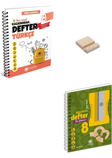 Lgs 8. Sınıf Türkçe ve Fen Bilimleri Kazandıran Defter + Telefon Tutucu