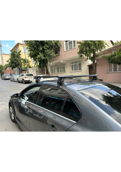 Volkswagen Jetta 2005-2011 Oluksuz Üst Tavan Portbagaj Taşıyıcı Ara Atkısı Toros Serisi Pro 4 Gri indirimleri