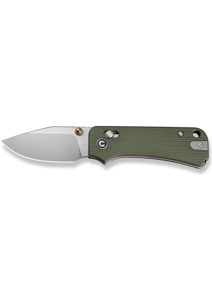 Baby Banter 2-Tg Thumb Stud & Crossbar Lock Knife Green & Red G10 Handle Çakı