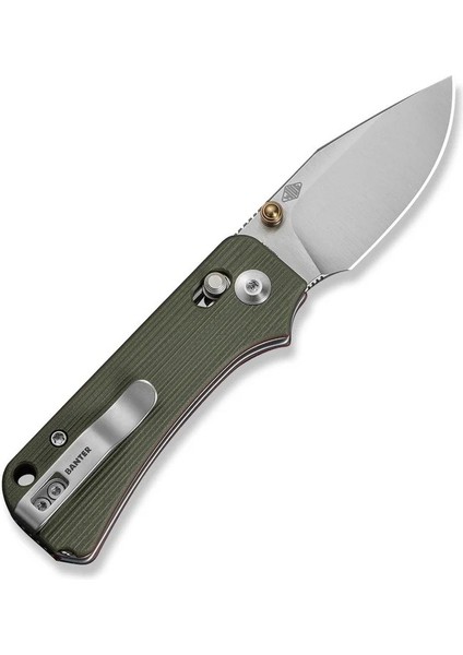 Baby Banter 2-Tg Thumb Stud & Crossbar Lock Knife Green & Red G10 Handle Çakı modelleri